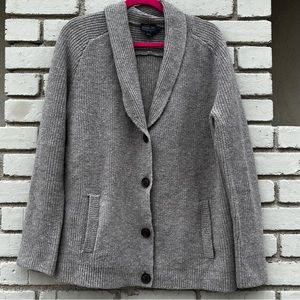 Pendleton Woolen Mills 100% Wool Cardigan Sweater in Heather Brown - Size Large